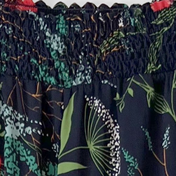 🎈HOST PICK🎈NEW! Aerie Satin Multibotanical Navy Pajama, PJ pants, Size S - Picture 7 of 13